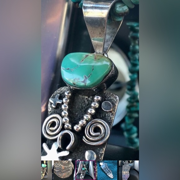 Alex Sanchez Navajo                              necklace ( signed  )❤️ - Picture 3 of 11